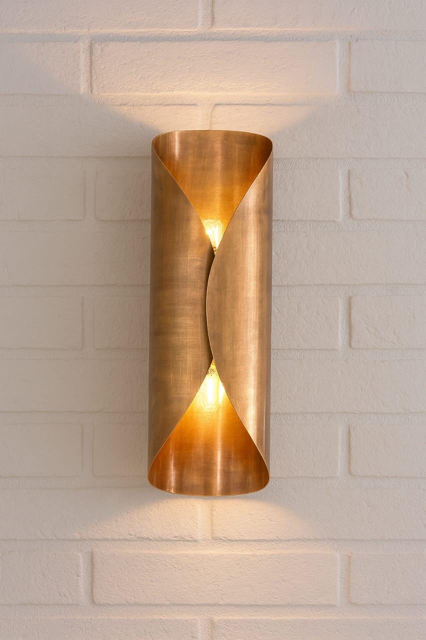 Handmade Brass Wall Scone | Mid-Century Modern Unique Italian Design Wall Lamps