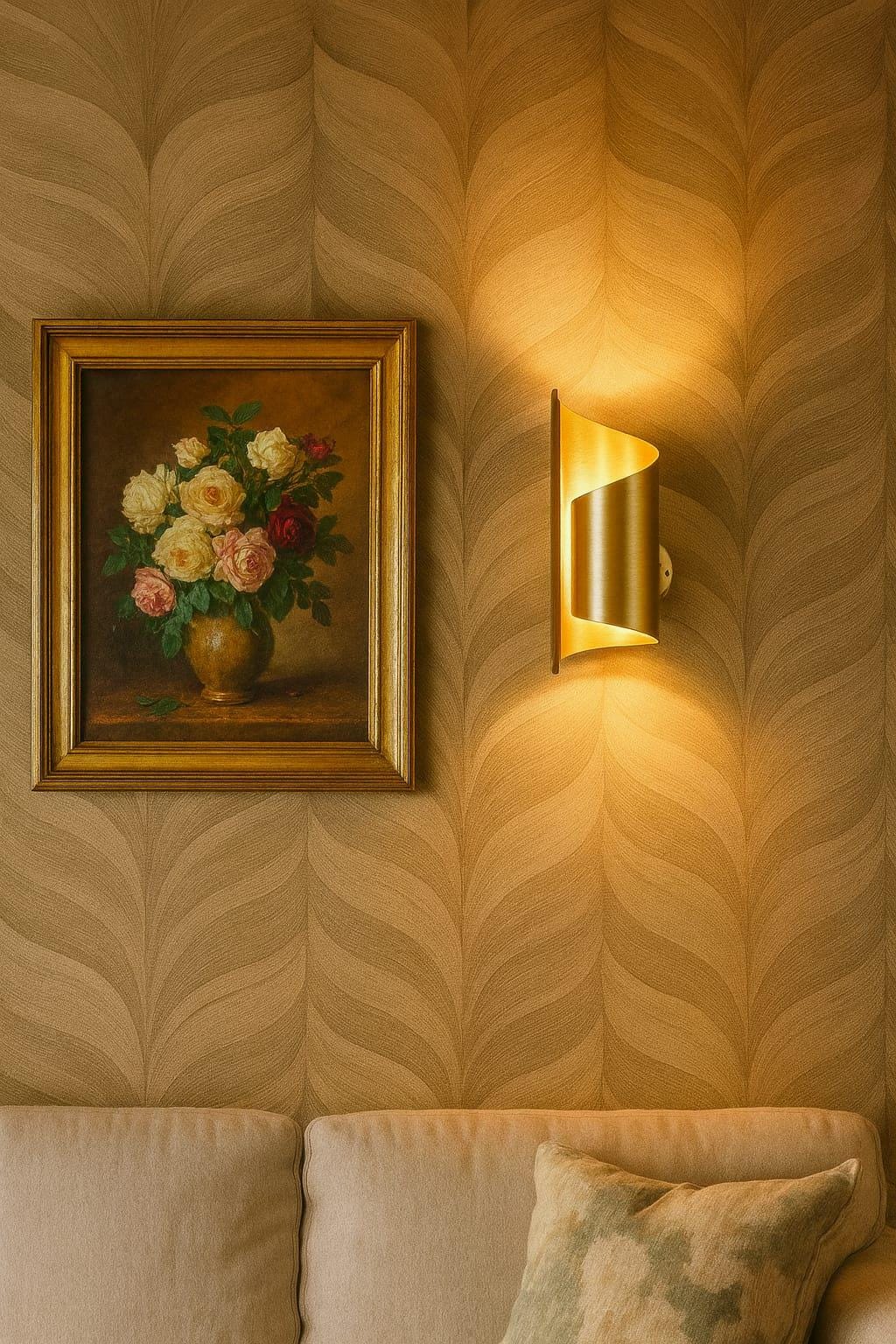 Handmade Solid Brass Wall Scone | Modern Unique Luxury Design Home Office Lighting