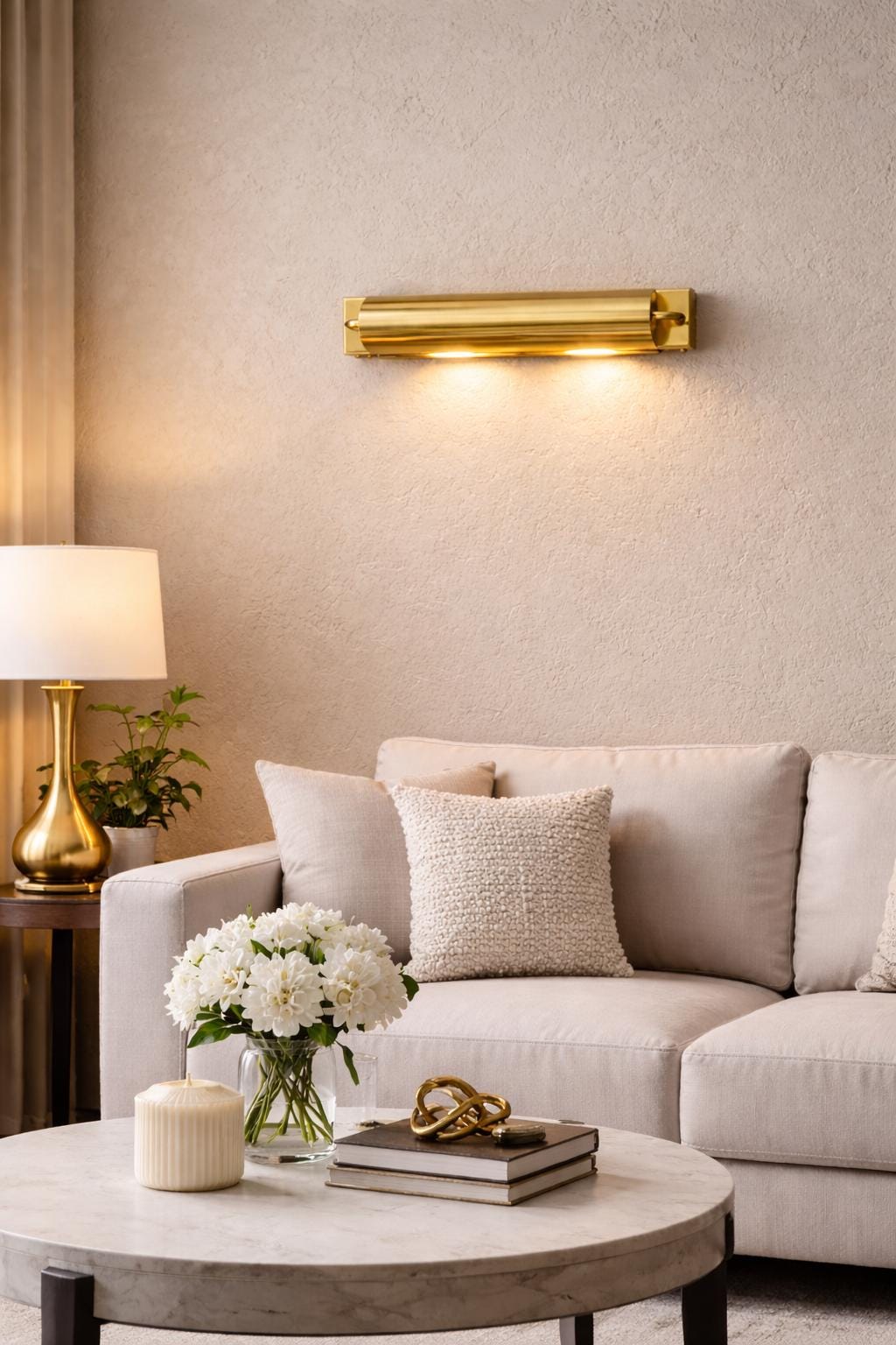 Antique Brass Picture Light Wall Lamp | Vintage Gold Art & Mirror