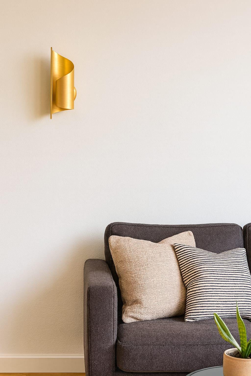Handmade Solid Brass Wall Scone | Modern Unique Luxury Design Home Office Lighting
