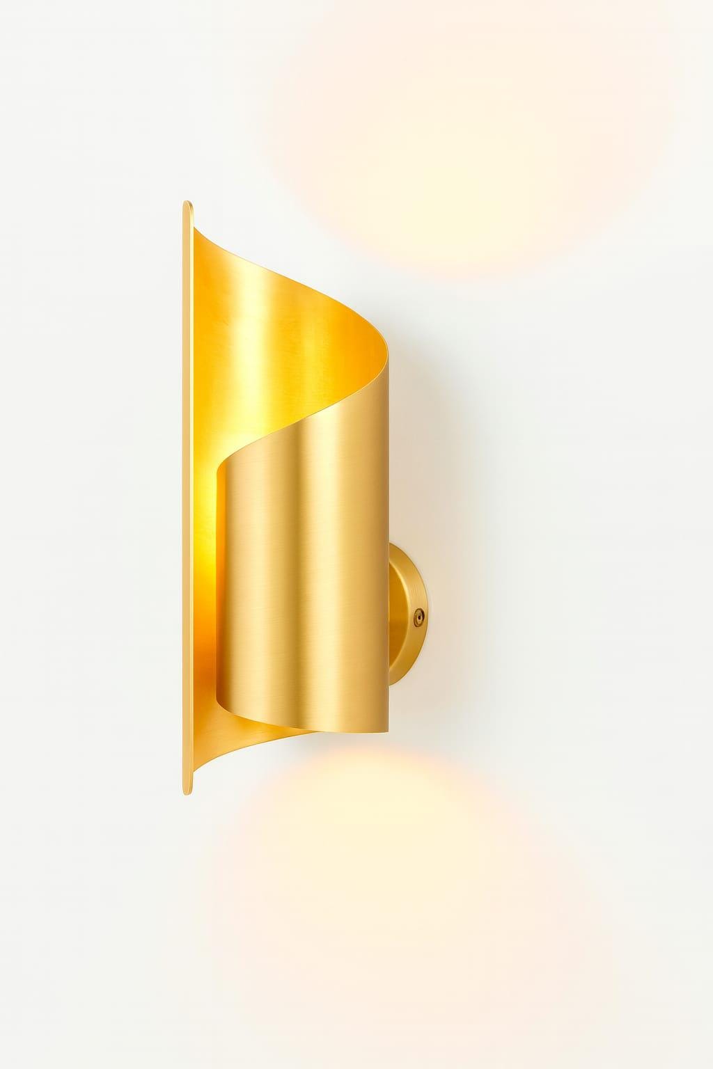 Handmade Solid Brass Wall Scone | Modern Unique Luxury Design Home Office Lighting