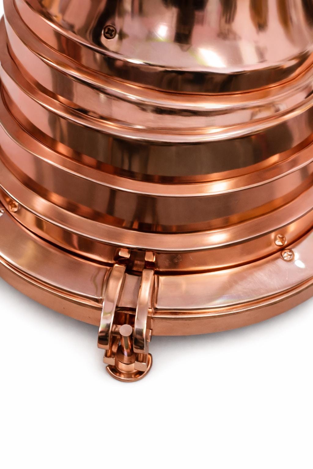 Vintage Nautical Copper Ceiling Pendant Light | Vintage Marine Hanging Lamp with Polished Finish