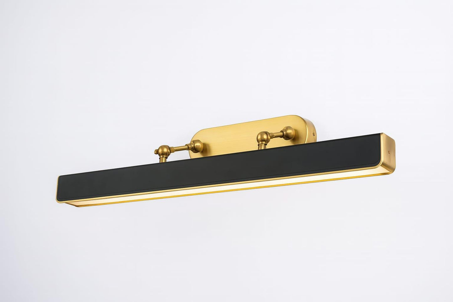 Vintage Solid Brass Leather Black Unique Design Picture Wall Light Scone Home Office Decor