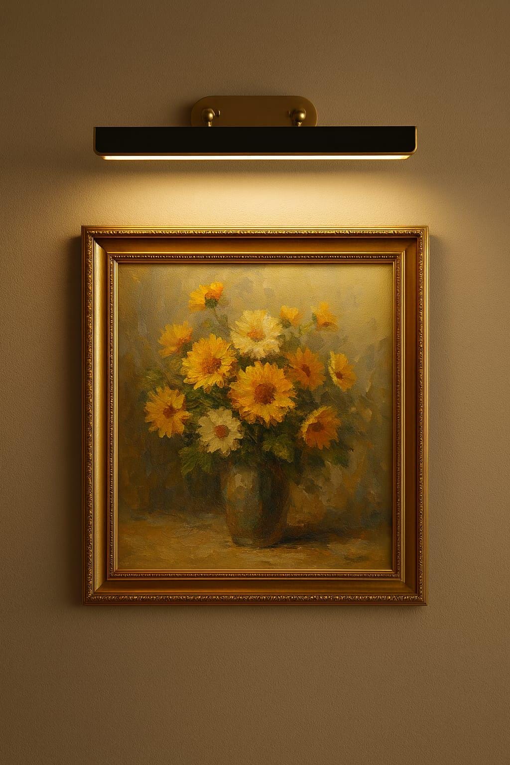 Vintage Solid Brass Leather Black Unique Design Picture Wall Light Scone Home Office Decor